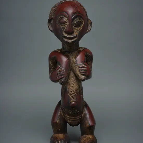 Baluba wooden female figure - Luba – Congo,